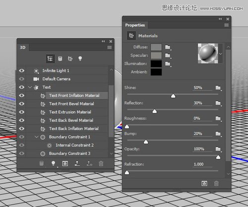 Photoshop制作银色纹理的LOVE艺术字,PS教程,素材中国网