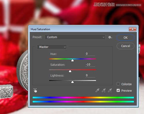 Photoshop制作银色纹理的LOVE艺术字,PS教程,素材中国网
