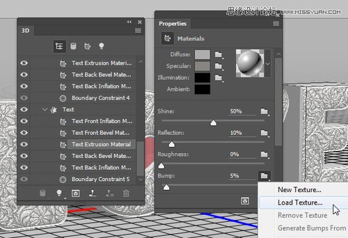 Photoshop制作银色纹理的LOVE艺术字,PS教程,素材中国网