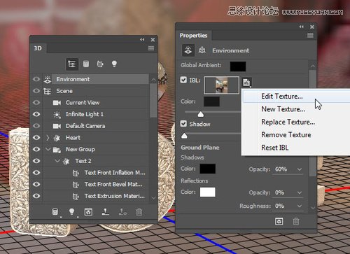Photoshop制作银色纹理的LOVE艺术字,PS教程,素材中国网